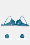 Zivame Innovation Push-Up Non Wired Medium Coverage Bra - Sailor Blue — thumbnail 8